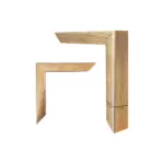 Yağlı Boya Dokulu Tablo Gri Kahve Soyut Altın Çerçeveli - Görsel 3