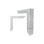 Yağlı Boya Dokulu Tablo Modern Spatula Akdeniz Evleri Manzarası Gümüş Çerçeveli - Görsel 3