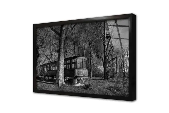 Terk Edilmiş Tren Vagonu | Kanvas Tablo | Cam Tablo | Mdf Tablo | A01069 - Görsel 3