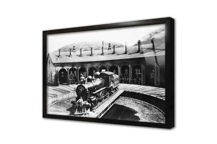 Nostaljik Tren Garı | Kanvas Tablo | Cam Tablo | Mdf Tablo | A01185 - Görsel 3