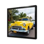 Sarı Klasik Araba | Kanvas Tablo | Cam Tablo | Mdf Tablo | A01244 - Görsel 3