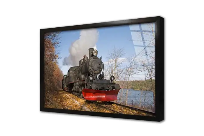 Hareket Eden Buharlı Tren | Kanvas Tablo | Cam Tablo | Mdf Tablo | A01264 - Görsel 3