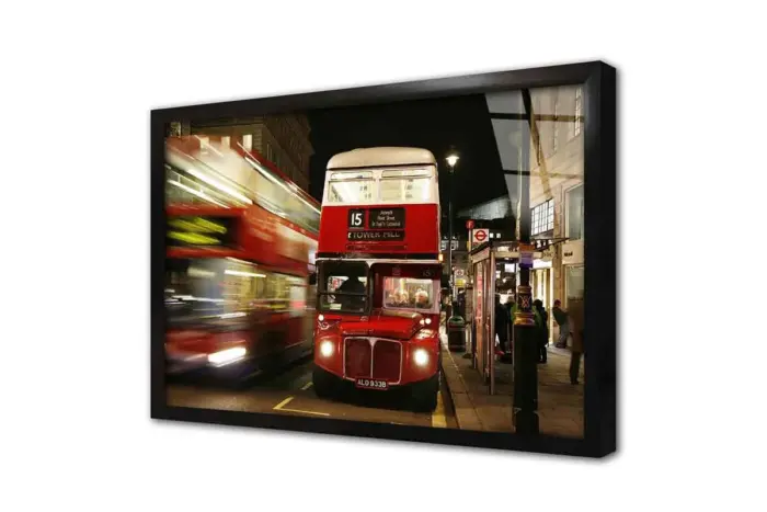 Londra Kırmızı Otobüs | Kanvas Tablo | Cam Tablo | Mdf Tablo | A01306 - Görsel 3