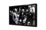 Atatürk Arkadaşlarıyla Sohbet Ederken | Kanvas Tablo | Cam Tablo | Mdf Tablo | A02055 - Görsel 3