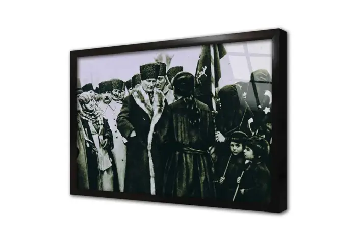 Atatürk Kurtuluş Savaşı Sonrası Konyadayken | Kanvas Tablo | Cam Tablo | Mdf Tablo | A02071 - Görsel 3