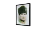 Kalpaklı Atatürk | Kanvas Tablo | Cam Tablo | Mdf Tablo | A02086 - Görsel 3
