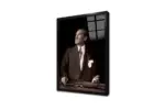 Siyah Beyaz Atatürk | Kanvas Tablo | Cam Tablo | Mdf Tablo | A02116 - Görsel 3