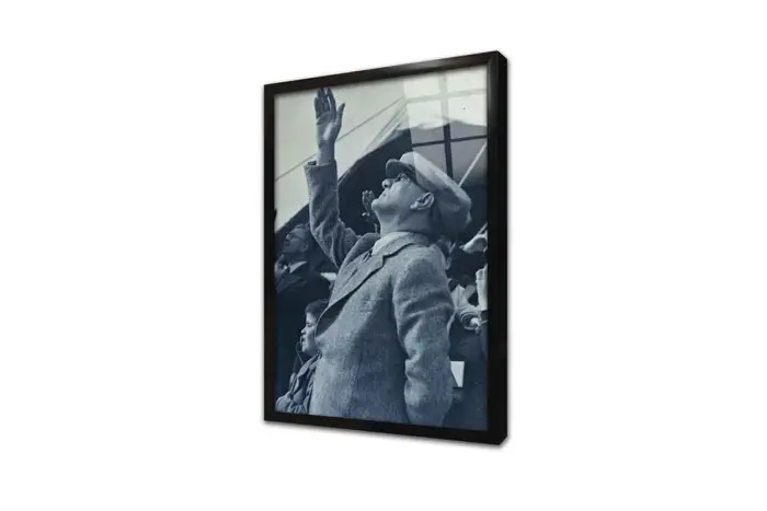 Atatürk Gökyüzüne Bakarken | Kanvas Tablo | Cam Tablo | Mdf Tablo | A02130 - Görsel 3