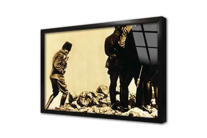 Atatürk Kocatepeye Çıkarken | Kanvas Tablo | Cam Tablo | Mdf Tablo | A02132 - Görsel 3