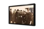 Atatürk Kız Çocuklarını Dinlerken | Kanvas Tablo | Cam Tablo | Mdf Tablo | A02134 - Görsel 3