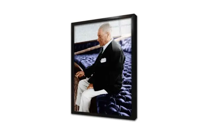 Atatürk Otururken | Kanvas Tablo | Cam Tablo | Mdf Tablo | A02143 - Görsel 3