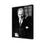Atatürk Çerçeveli Cam Tablo CA02150 30x40 cm
