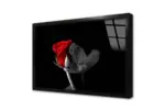 Siyah Fonda Kırmızı Gül | Kanvas Tablo | Cam Tablo | Mdf Tablo | A03215 - Görsel 3