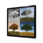 Dört Mevsim Ağaç | Kanvas Tablo | Cam Tablo | Mdf Tablo | A03229 - Görsel 3