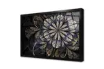 Çiçek Deseni Çizim | Kanvas Tablo | Cam Tablo | Mdf Tablo | A03291 - Görsel 3