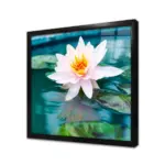 Beyaz Nilüfer | Kanvas Tablo | Cam Tablo | Mdf Tablo | A03649 - Görsel 3