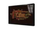 Kahve Çeşitleri İngilizce | Kanvas Tablo | Cam Tablo | Mdf Tablo | A06095 - Görsel 3