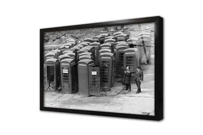 Telefon Kulübesi | Kanvas Tablo | Cam Tablo | Mdf Tablo | A07145 - Görsel 3