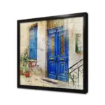 Akdeniz Taş Ev Kapı | Kanvas Tablo | Cam Tablo | Mdf Tablo | A07216 - Görsel 3