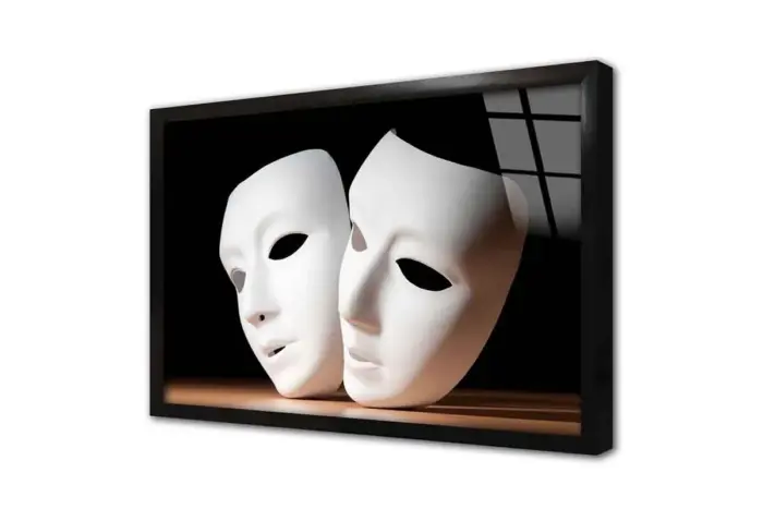Maske | Kanvas Tablo | Cam Tablo | Mdf Tablo | A07229 - Görsel 3