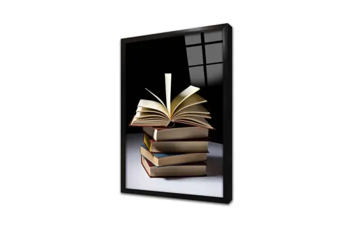 Kitap In Uçuşan Yaprakları | Kanvas Tablo | Cam Tablo | Mdf Tablo | A07248 - Görsel 3