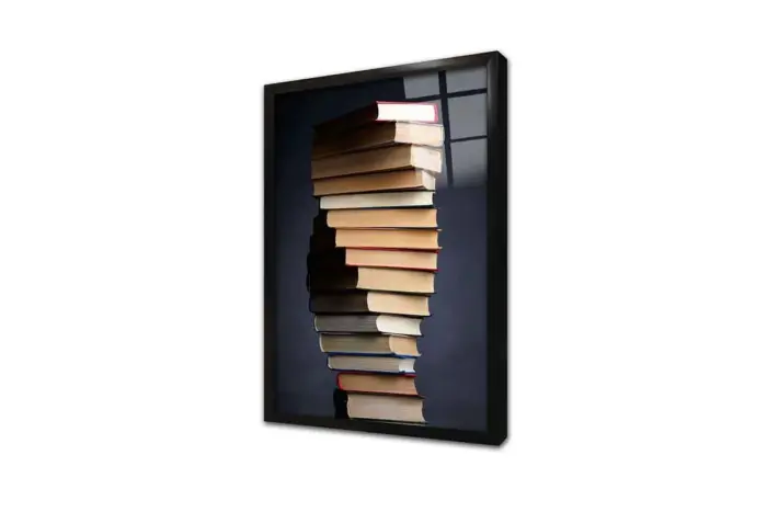 Kitap Kulesi | Kanvas Tablo | Cam Tablo | Mdf Tablo | A07276 - Görsel 3