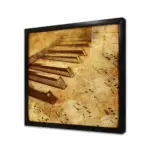 Piyano Ve Notalar | Kanvas Tablo | Cam Tablo | Mdf Tablo | A08001 - Görsel 3