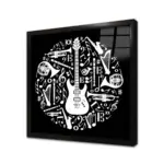 Müzik Enstrümanları Tasarım | Kanvas Tablo | Cam Tablo | Mdf Tablo | A08093 - Görsel 3