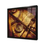 Pusulalı Harita | Kanvas Tablo | Cam Tablo | Mdf Tablo | A12043 - Görsel 3