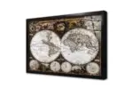 Eski Dünya Haritası | Kanvas Tablo | Cam Tablo | Mdf Tablo | A12051 - Görsel 3