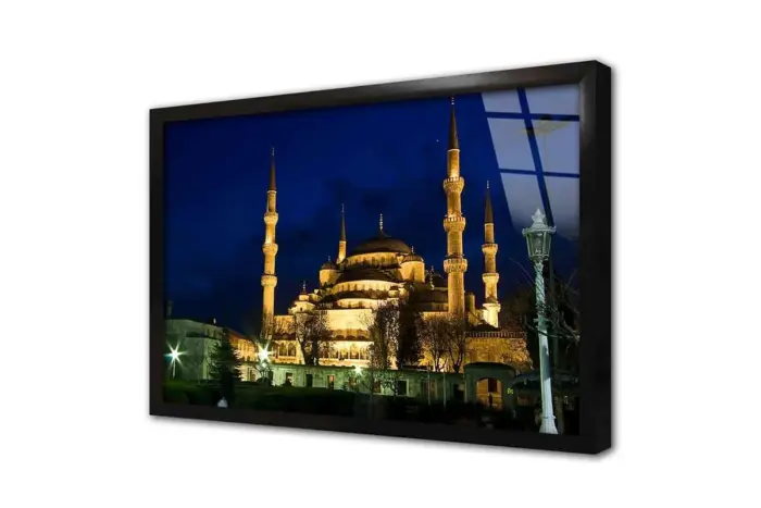 Sultanahmed Camii Gece | Kanvas Tablo | Cam Tablo | Mdf Tablo | A16008 - Görsel 3