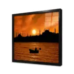 Gün Batımı İstanbul Silueti | Kanvas Tablo | Cam Tablo | Mdf Tablo | A16019 - Görsel 3