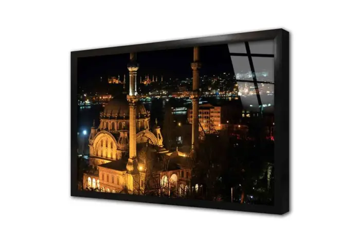 Dolmabahçe Camii Gece | Kanvas Tablo | Cam Tablo | Mdf Tablo | A16023 - Görsel 3