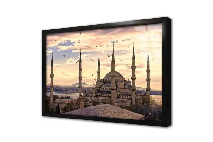 Sultanahmed Camii Gece | Kanvas Tablo | Cam Tablo | Mdf Tablo | A16033 - Görsel 3