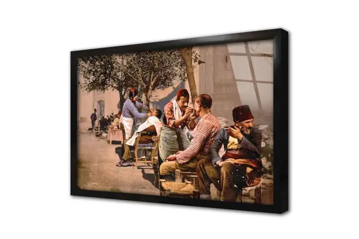 İstanbul Berber | Kanvas Tablo | Cam Tablo | Mdf Tablo | A16364 - Görsel 3