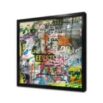 Soyut Kolaj | Kanvas Tablo | Cam Tablo | Mdf Tablo | A18004 - Görsel 3