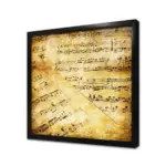 Nota Kolaj | Kanvas Tablo | Cam Tablo | Mdf Tablo | A18038 - Görsel 3