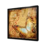 Kahverengi Kelebek Soyut | Kanvas Tablo | Cam Tablo | Mdf Tablo | A18039 - Görsel 3