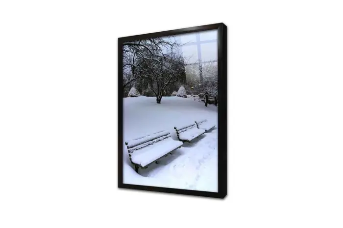 Karlar Altında Kalmış Park | Kanvas Tablo | Cam Tablo | Mdf Tablo | A20157 - Görsel 3