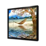 Deniz Kıyısında Hamak | Kanvas Tablo | Cam Tablo | Mdf Tablo | A20213 - Görsel 3