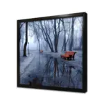 Kar Yağışıyla Buz Tutmuş Park | Kanvas Tablo | Cam Tablo | Mdf Tablo | A20241 - Görsel 3