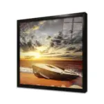 Gün Batımı Ve Kayık | Kanvas Tablo | Cam Tablo | Mdf Tablo | A20547 - Görsel 3