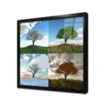 Tek Ağaç 4 Mevsim Kolaj | Kanvas Tablo | Cam Tablo | Mdf Tablo | A20559 - Görsel 3