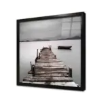 Eski İskele Siyah Beyaz | Kanvas Tablo | Cam Tablo | Mdf Tablo | A20613 - Görsel 3