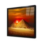 Gün Batımı Mısır Piramitleri | Kanvas Tablo | Cam Tablo | Mdf Tablo | A27022 - Görsel 3