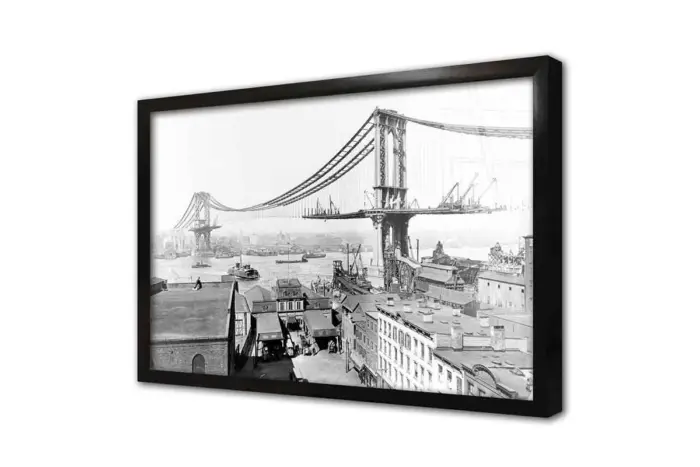 Manhattan Beyaz Köprü | Kanvas Tablo | Cam Tablo | Mdf Tablo | A27103 - Görsel 3