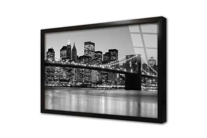Siyah Beyaz New York | Kanvas Tablo | Cam Tablo | Mdf Tablo | A27145 - Görsel 3
