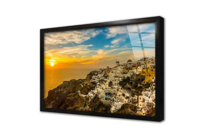 Santorini Adası | Kanvas Tablo | Cam Tablo | Mdf Tablo | A27564 - Görsel 3