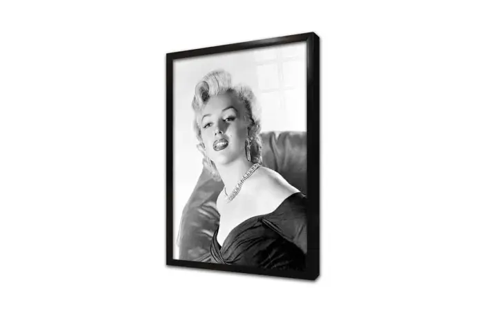 Siyah Beyaz Marilyn Monroe | Kanvas Tablo | Cam Tablo | Mdf Tablo | A31008 - Görsel 3