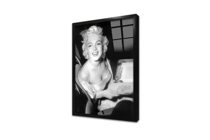 Siyah Beyaz Marilyn Monroe | Kanvas Tablo | Cam Tablo | Mdf Tablo | A31010 - Görsel 3
